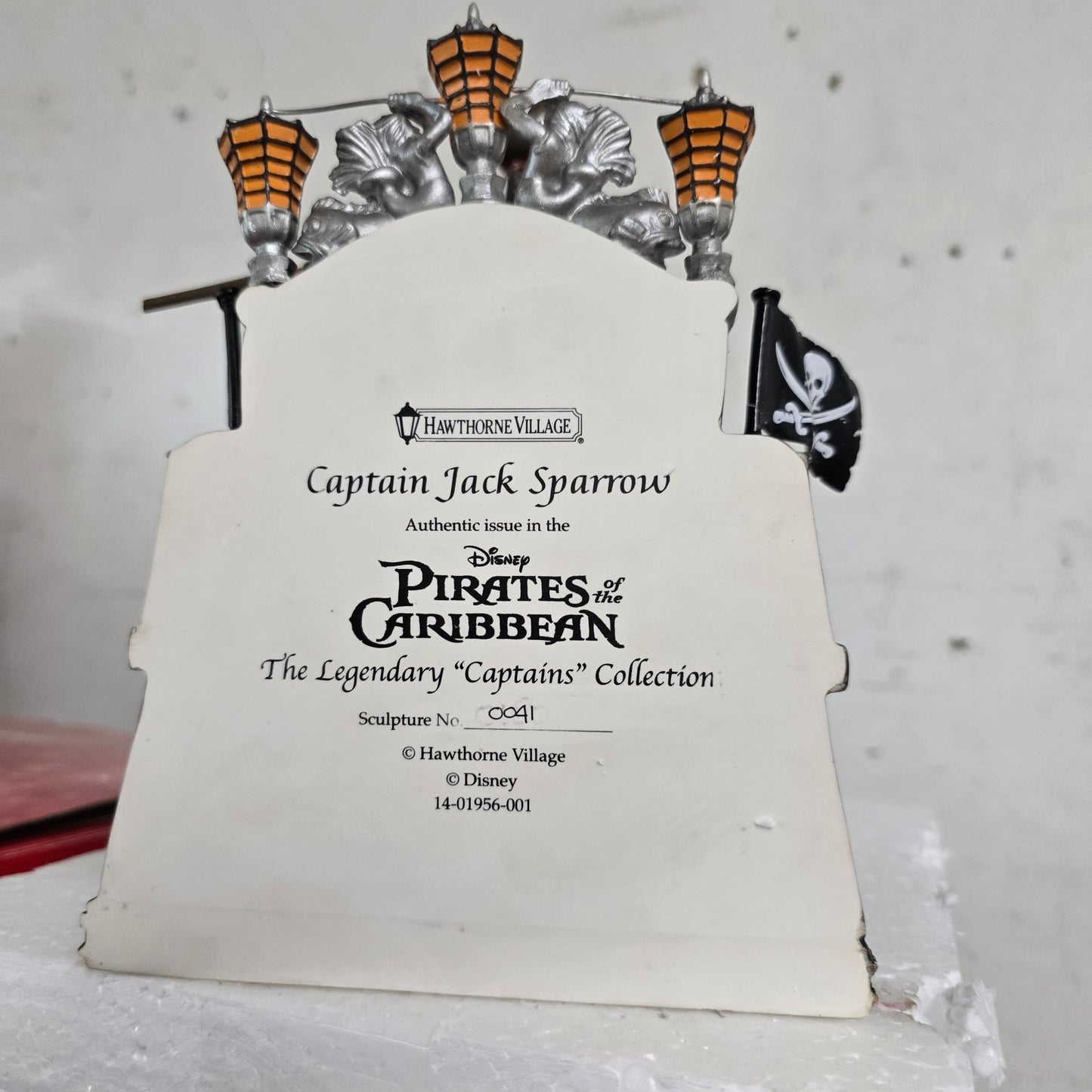 Hawthorne Village Captain Jack Sparrow Disney Pirates of the Caribbean Figure Rare - Bayshore Treasures