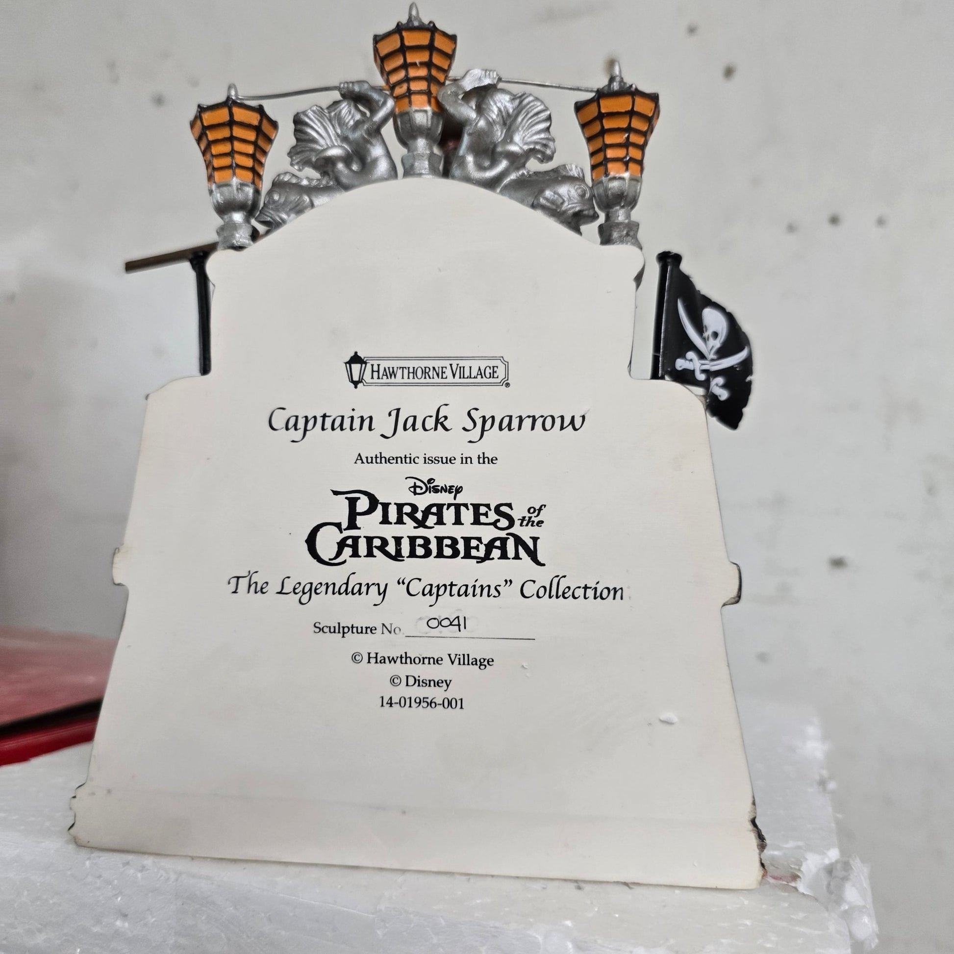 Hawthorne Village Captain Jack Sparrow Disney Pirates of the Caribbean Figure Rare - Bayshore Treasures