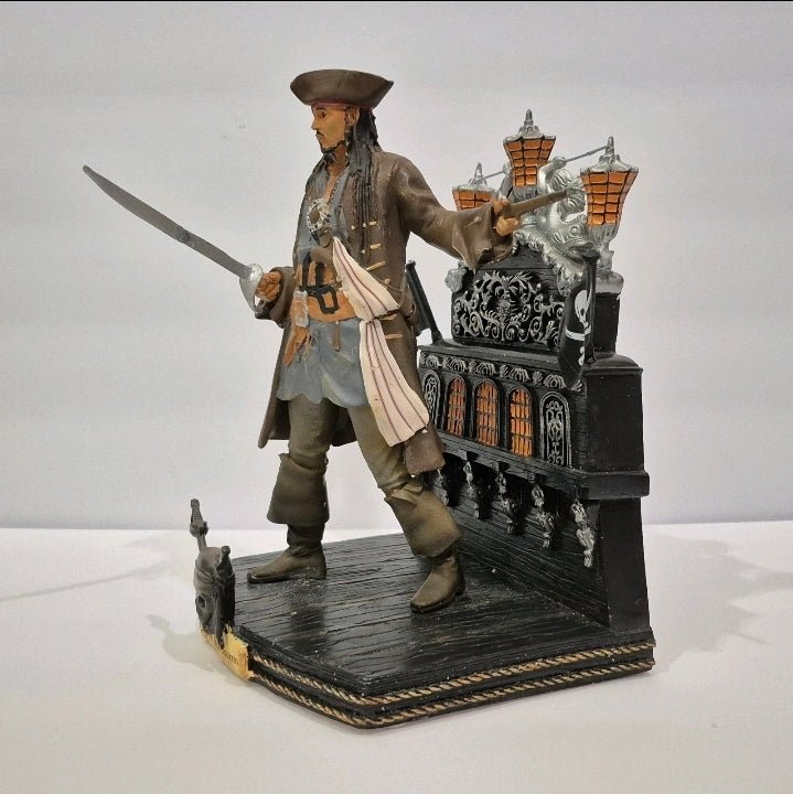 Hawthorne Village Captain Jack Sparrow Disney Pirates of the Caribbean Figure Rare - Bayshore Treasures