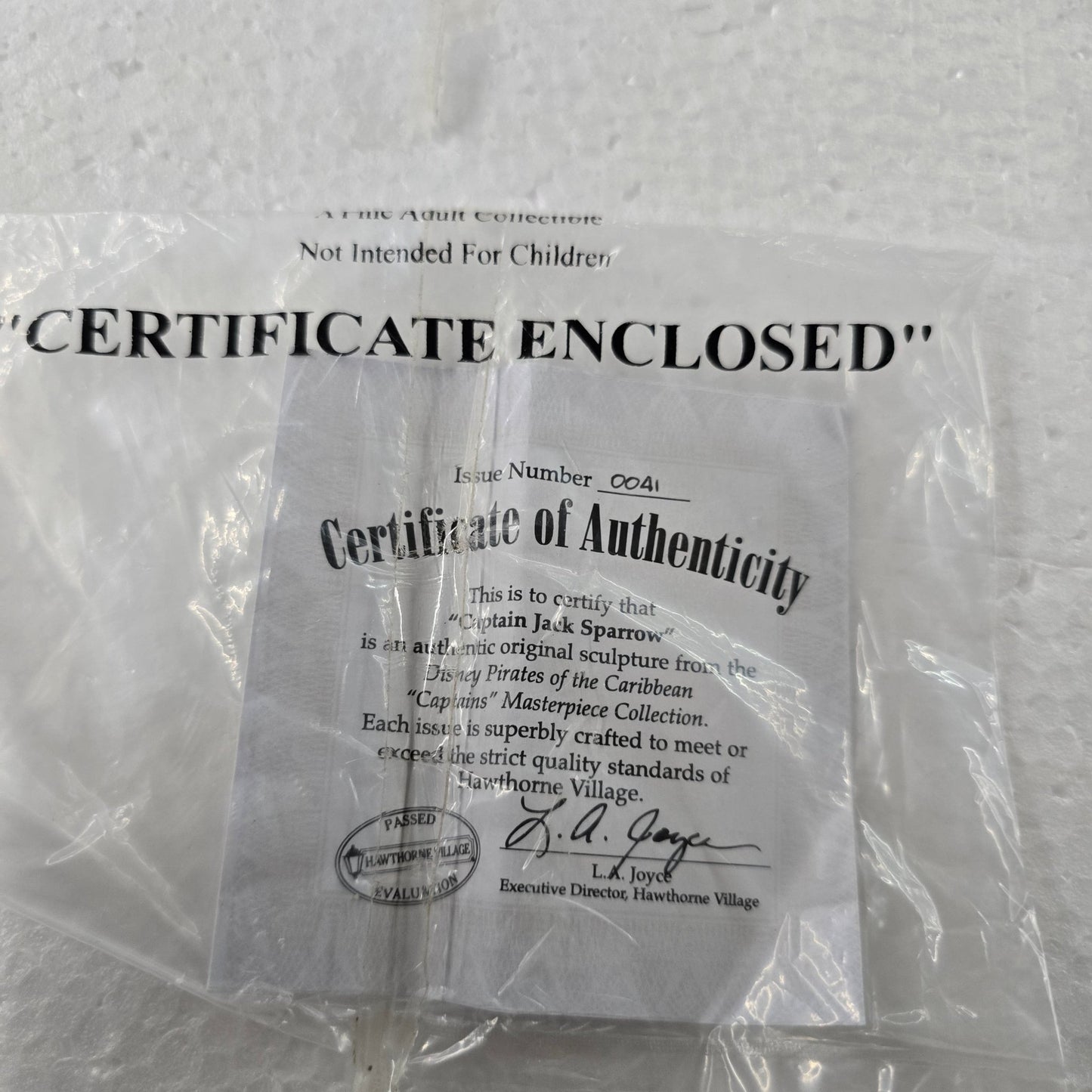 Hawthorne Village Captain Jack Sparrow Disney Pirates of the Caribbean Figure Rare - Bayshore Treasures