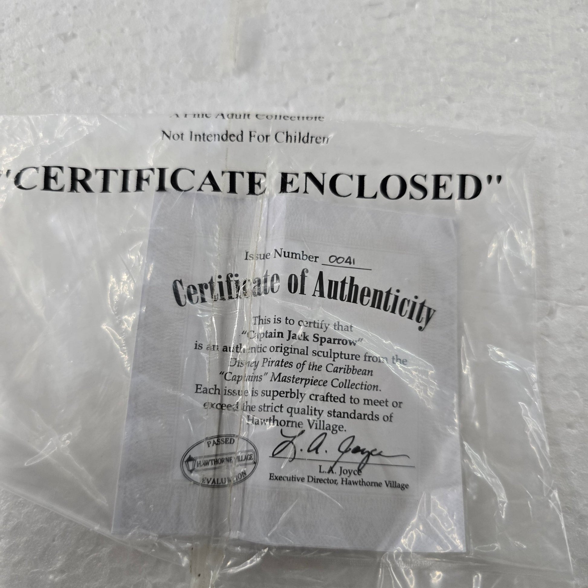 Hawthorne Village Captain Jack Sparrow Disney Pirates of the Caribbean Figure Rare - Bayshore Treasures