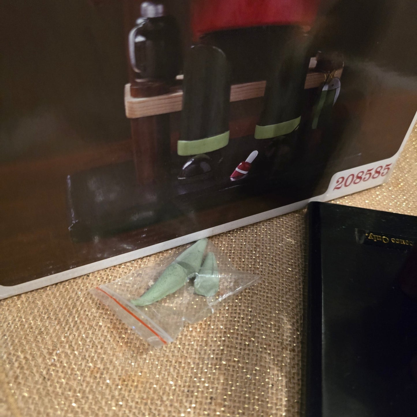 Holiday Living Wooden Smoker Fisherman Incense Burner – 10" – Boxed w/ 4 Cones - Bayshore Treasures