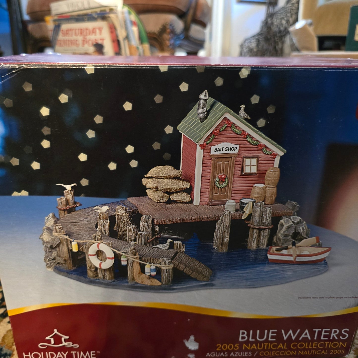 Holiday Time 2005 Blue Waters Bait Shop Nautical Collection P7459 - Bayshore Treasures
