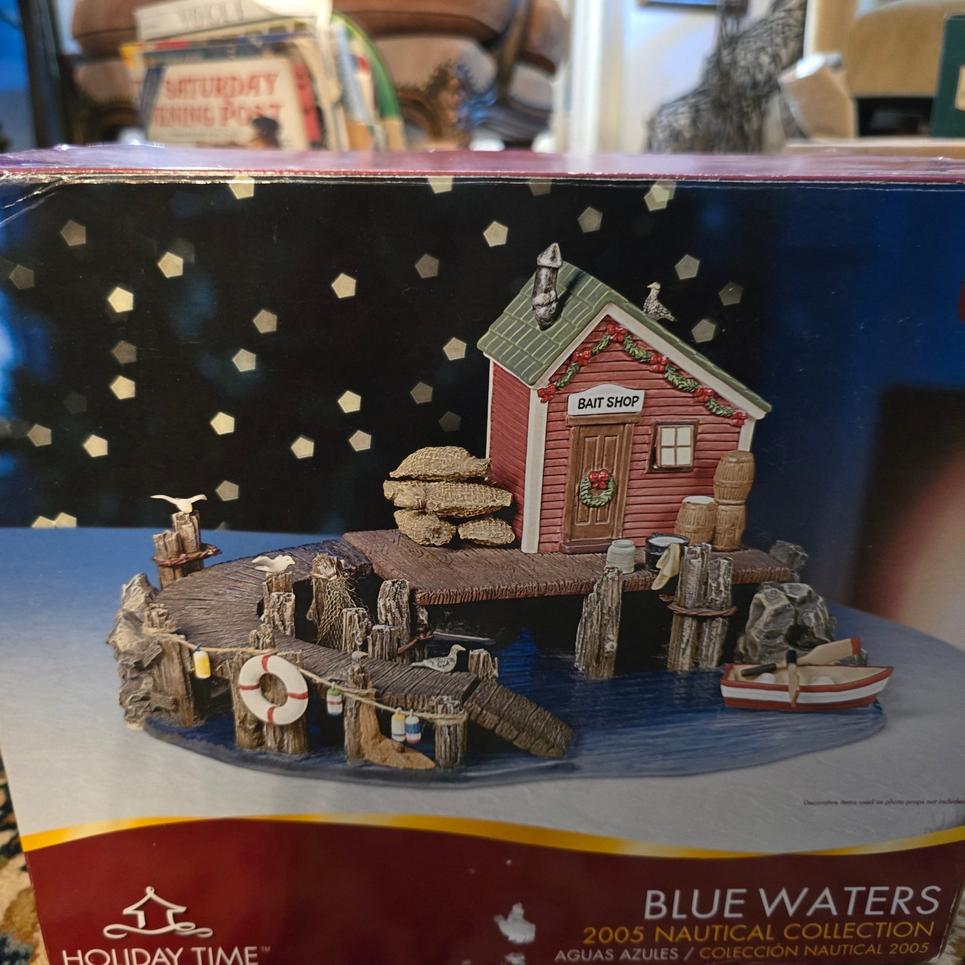 Holiday Time 2005 Blue Waters Bait Shop Nautical Collection P7459 - Bayshore Treasures