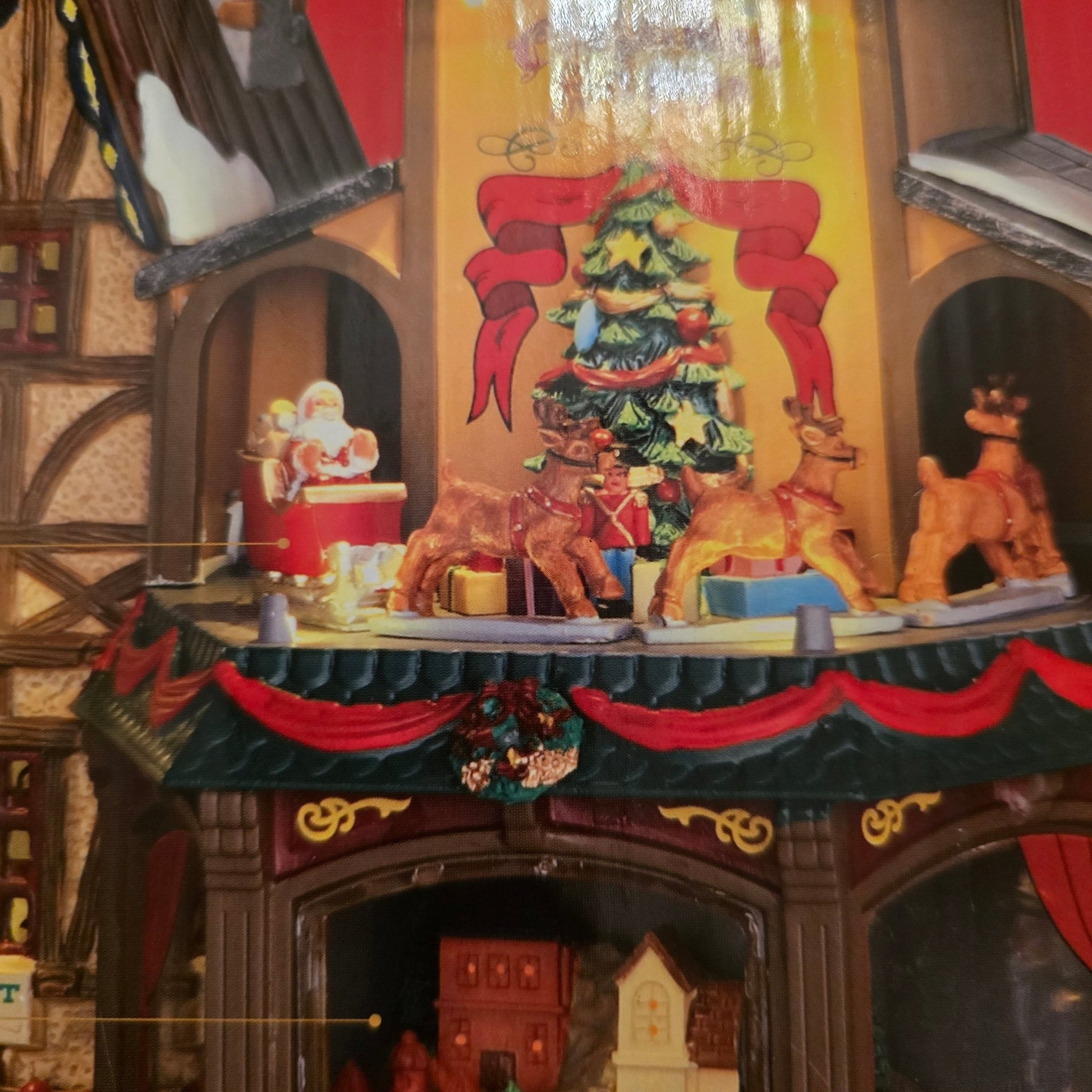 Lemax 2015 HOLIDAY HAMLET CHRISTMAS SHOPPE 55026 Sights & Sounds Village NIB - Bayshore Treasures