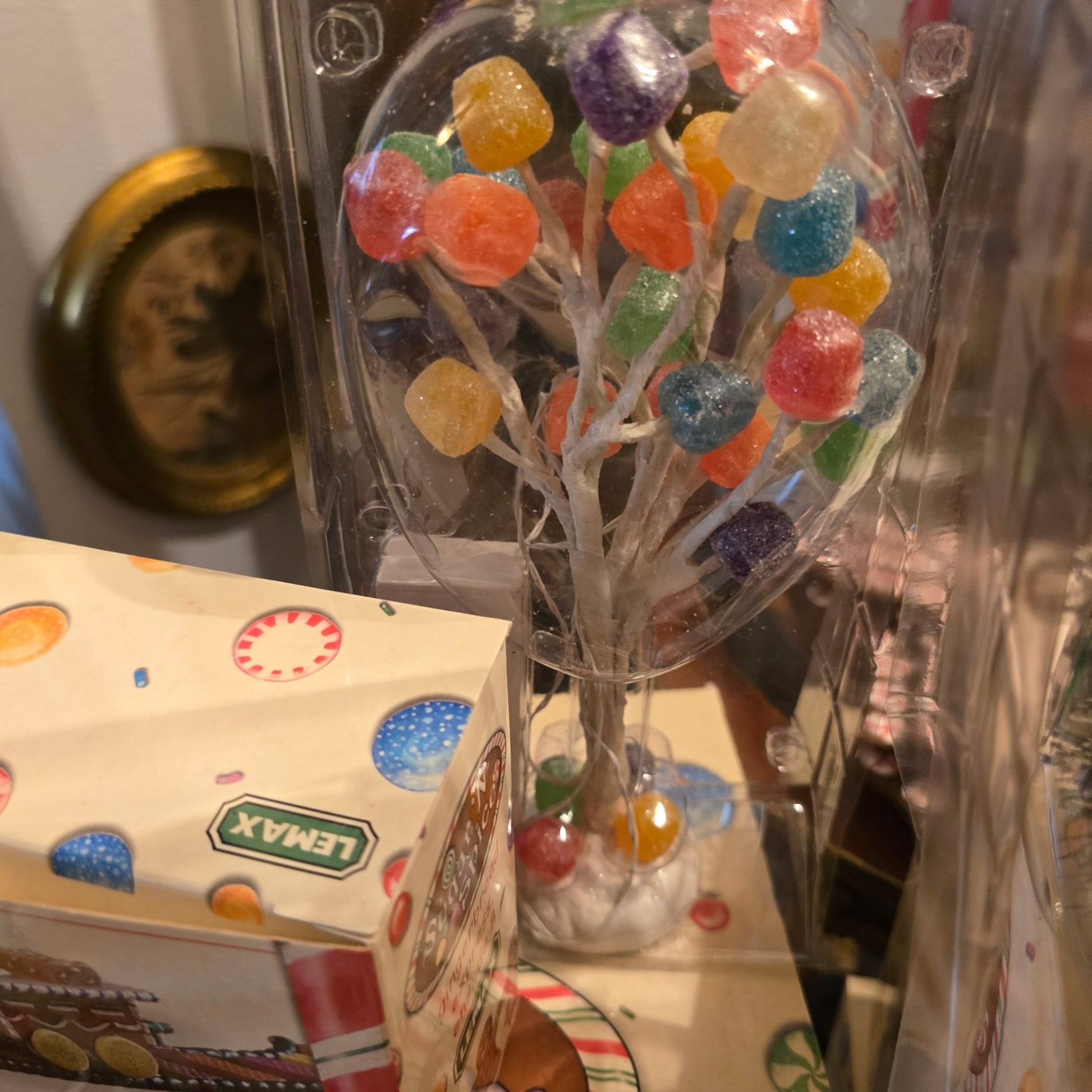 Lemax Sugar ‘N Spice 18 Pc Village Lot Gingerbread Palace Trees Train Christmas - Bayshore Treasures