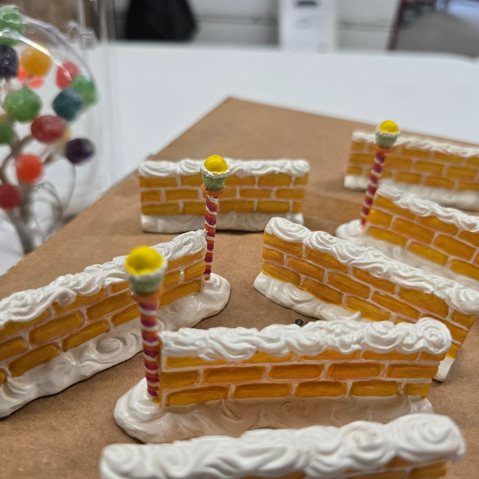 Lemax Sugar & Spice Lot of 10 Gumdrop Trees Yule Log Trees Cocoa Stand + More - Bayshore Treasures