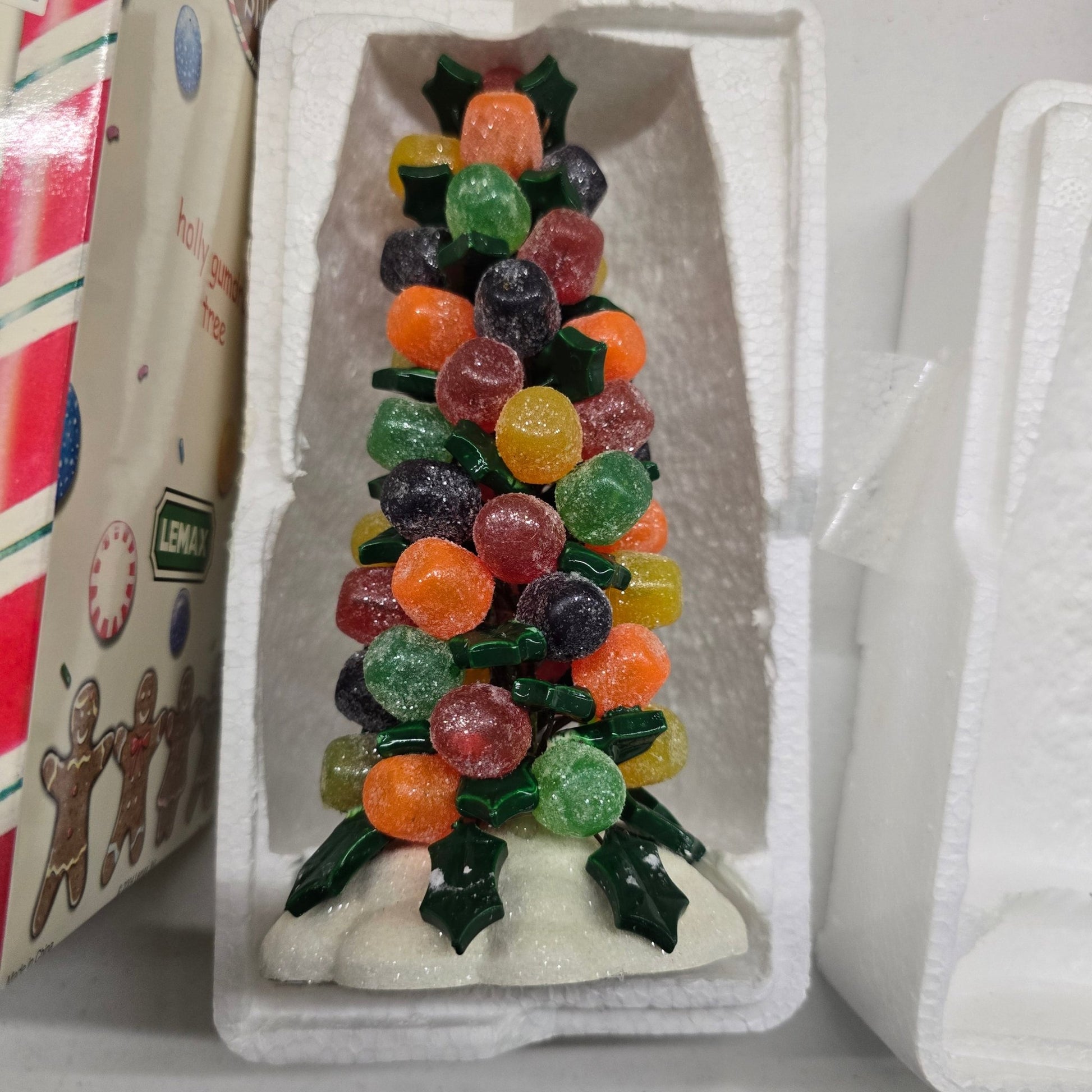 Lemax Sugar & Spice Lot of 10 Gumdrop Trees Yule Log Trees Cocoa Stand + More - Bayshore Treasures
