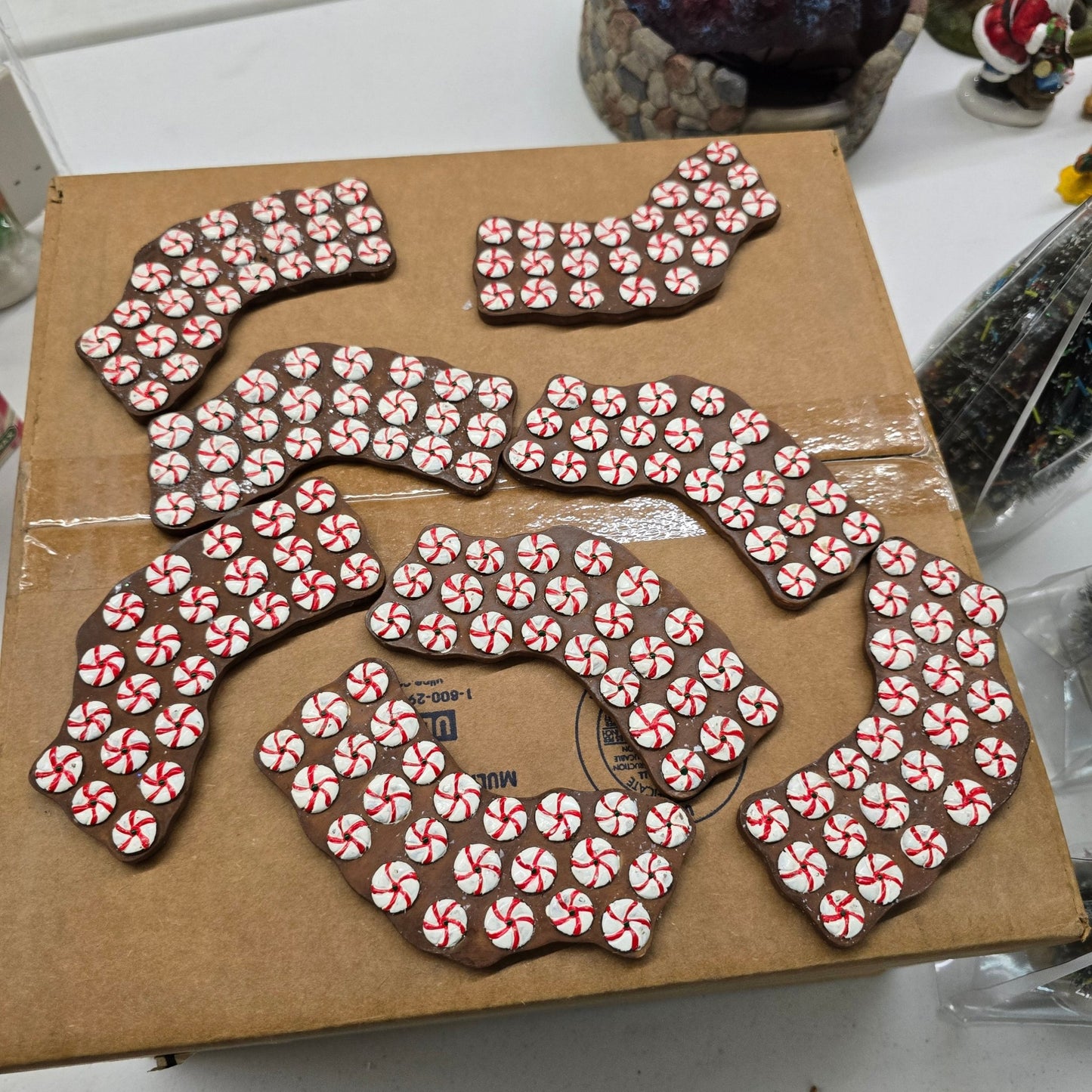 Lemax Sugar & Spice Lot of 10 Gumdrop Trees Yule Log Trees Cocoa Stand + More - Bayshore Treasures