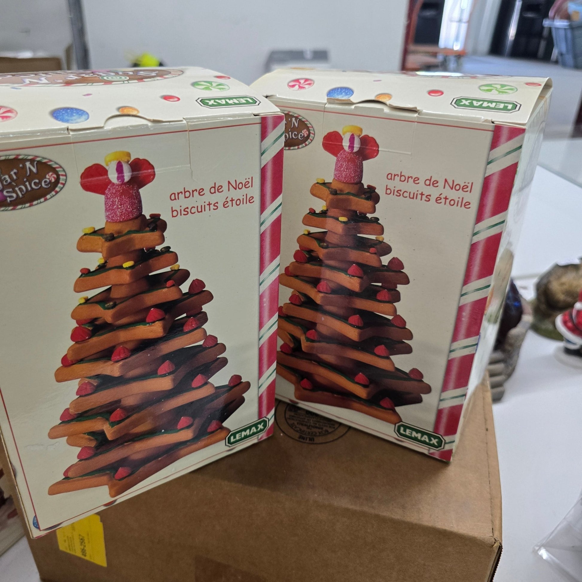 Lemax Sugar & Spice Lot of 10 Gumdrop Trees Yule Log Trees Cocoa Stand + More - Bayshore Treasures