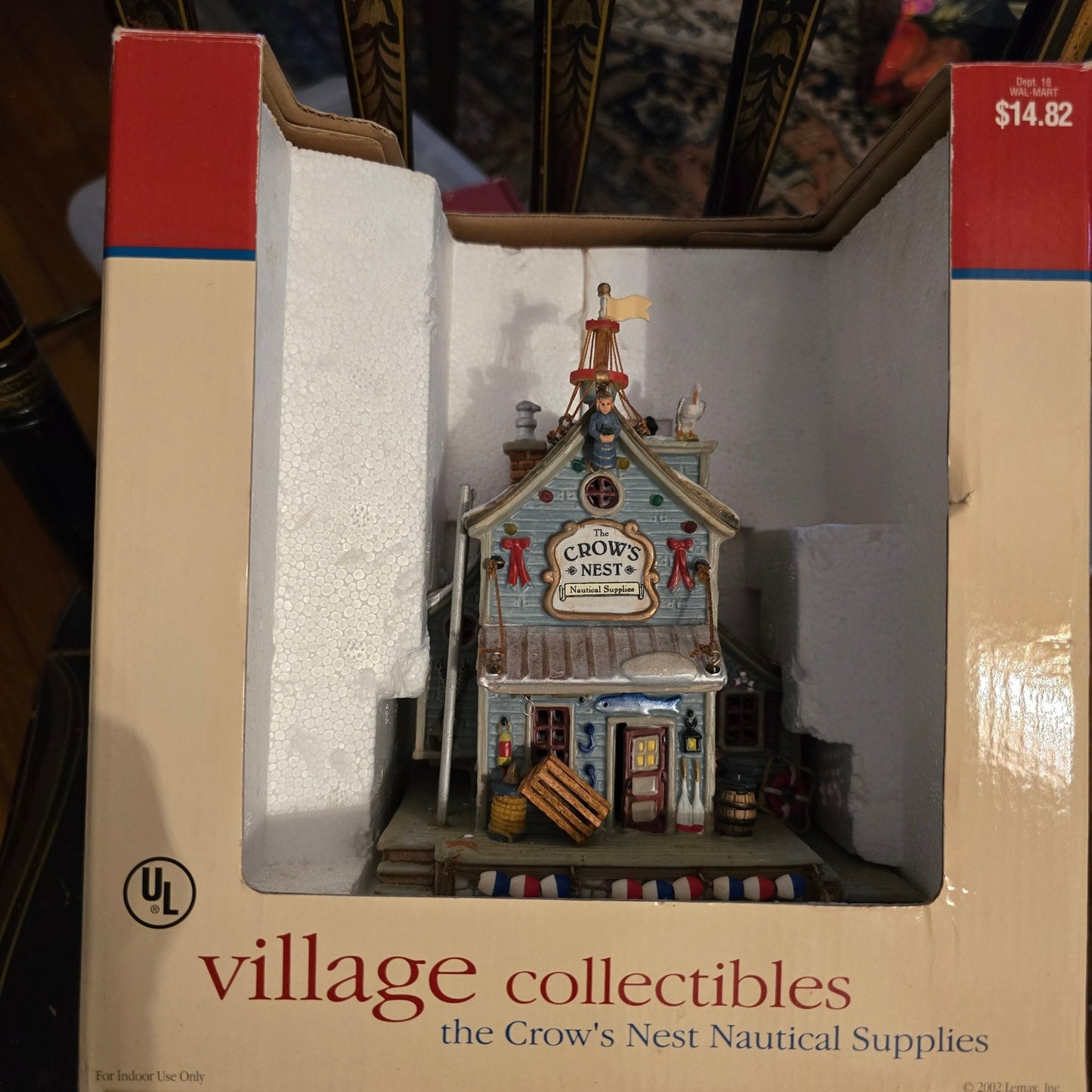 Lemax The Crow's Nest Nautical Supplies 25651 Lighted 2002 Village Collectibles - Bayshore Treasures
