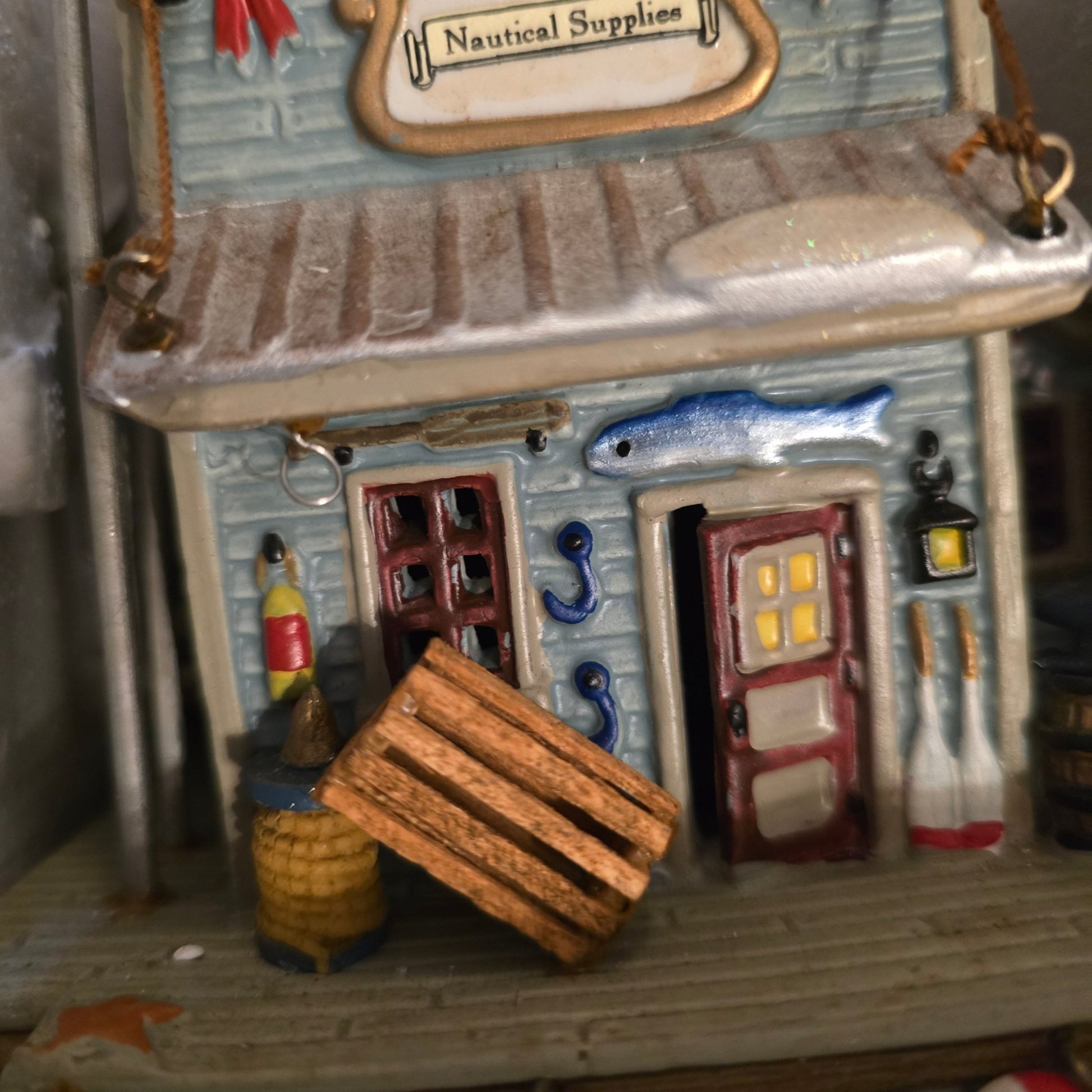 Lemax The Crow's Nest Nautical Supplies 25651 Lighted 2002 Village Collectibles - Bayshore Treasures