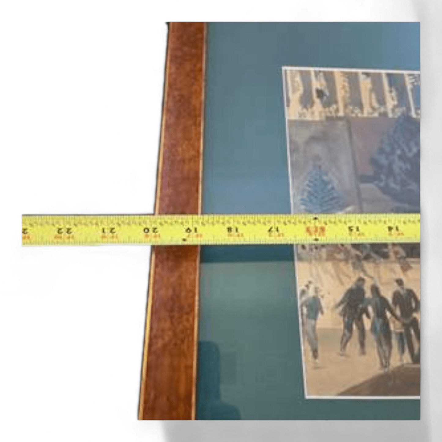 Millard Sheets Rockefeller Center Ice Skaters Art Print Framed 18x20 1951 - Bayshore Treasures