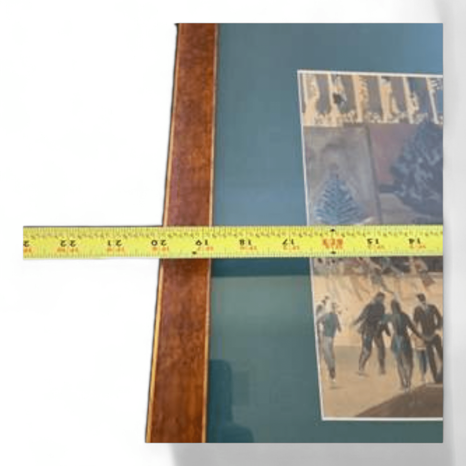 Millard Sheets Rockefeller Center Ice Skaters Art Print Framed 18x20 1951 - Bayshore Treasures