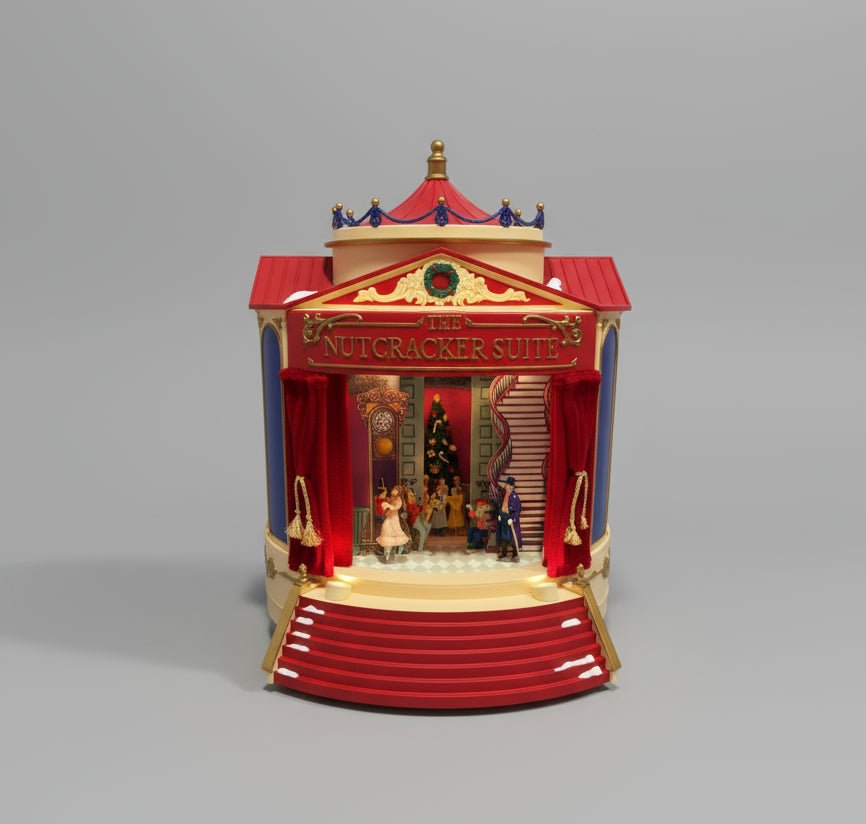 Mr. Christmas animated Musical Nutcracker Suite Theater 1999 Gold Label +box - Bayshore Treasures