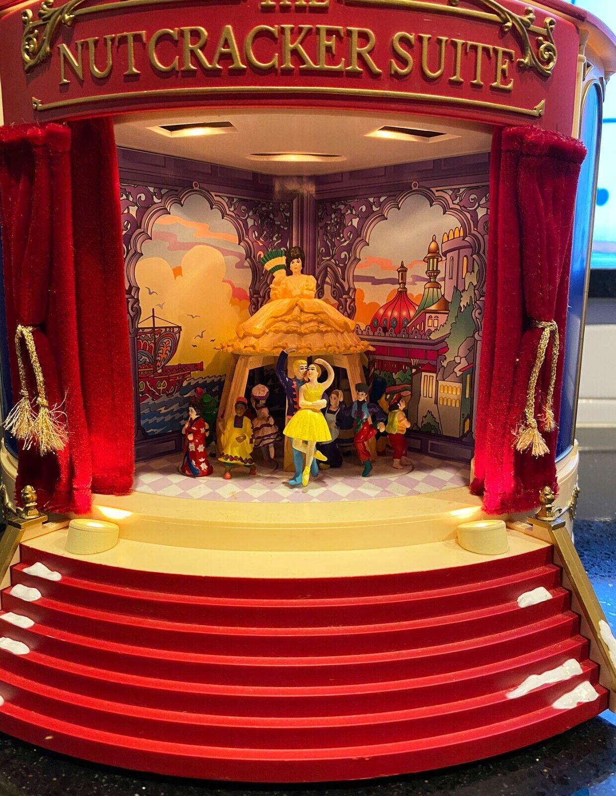 Mr. Christmas animated Musical Nutcracker Suite Theater 1999 Gold Label +box - Bayshore Treasures