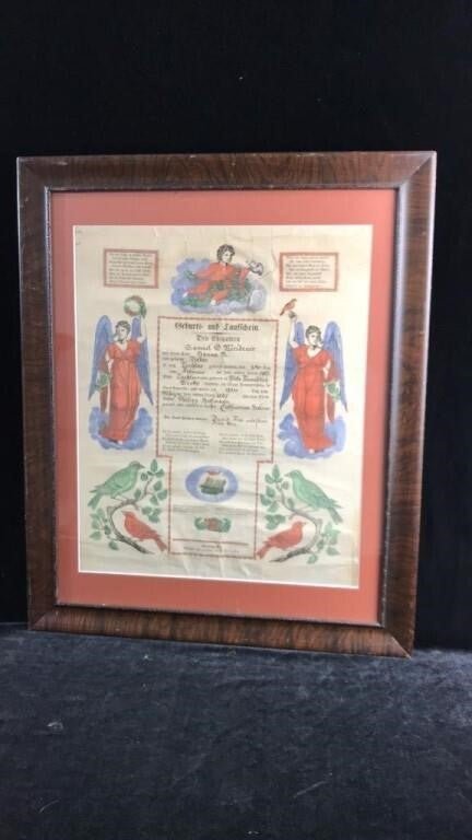 Pennsylvania Antique Fraktur - Bayshore Treasures