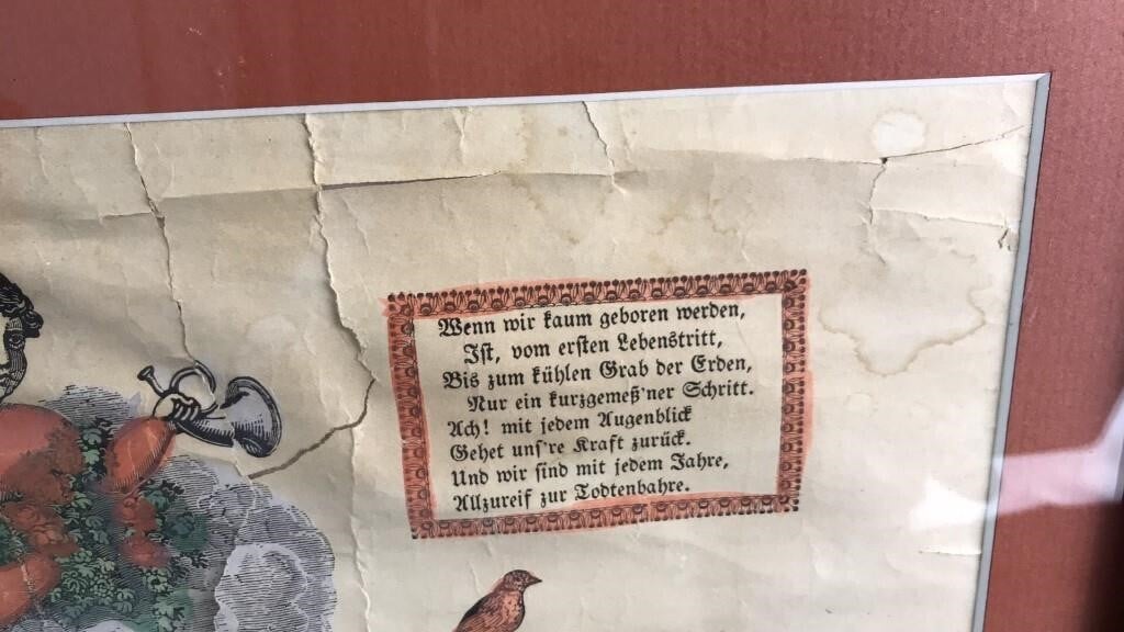 Pennsylvania antique Fraktur - Bayshore Treasures