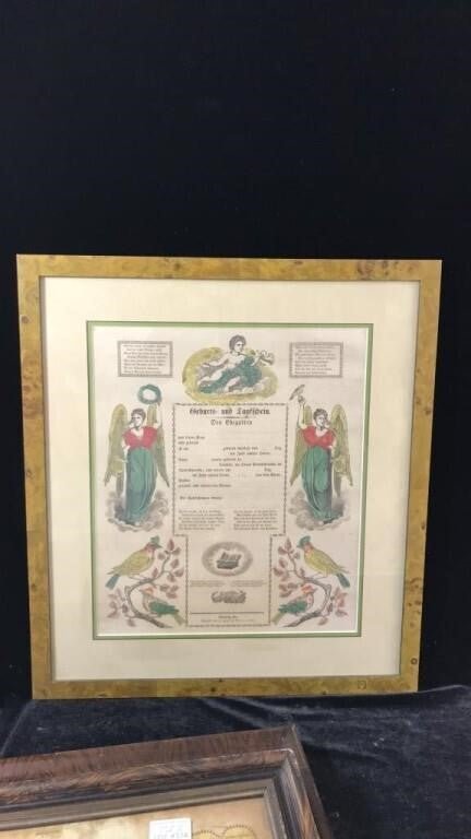 Pennsylvania antique Fraktur - Bayshore Treasures