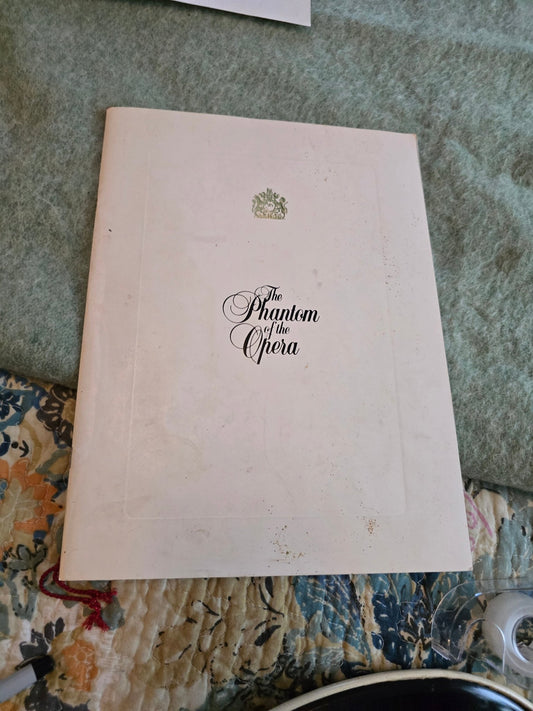 Phantom of the Opera Souvenir Program – Franc D’Ambrosio Cast – 1990s Tour – Collectible Theatre Book - Bayshore Treasures