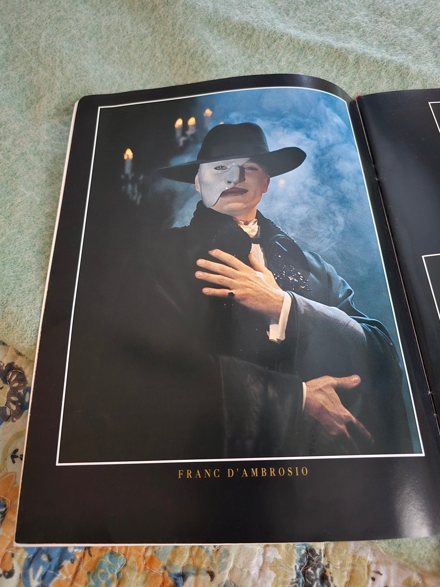 Phantom of the Opera Souvenir Program – Franc D’Ambrosio Cast – 1990s Tour – Collectible Theatre Book - Bayshore Treasures