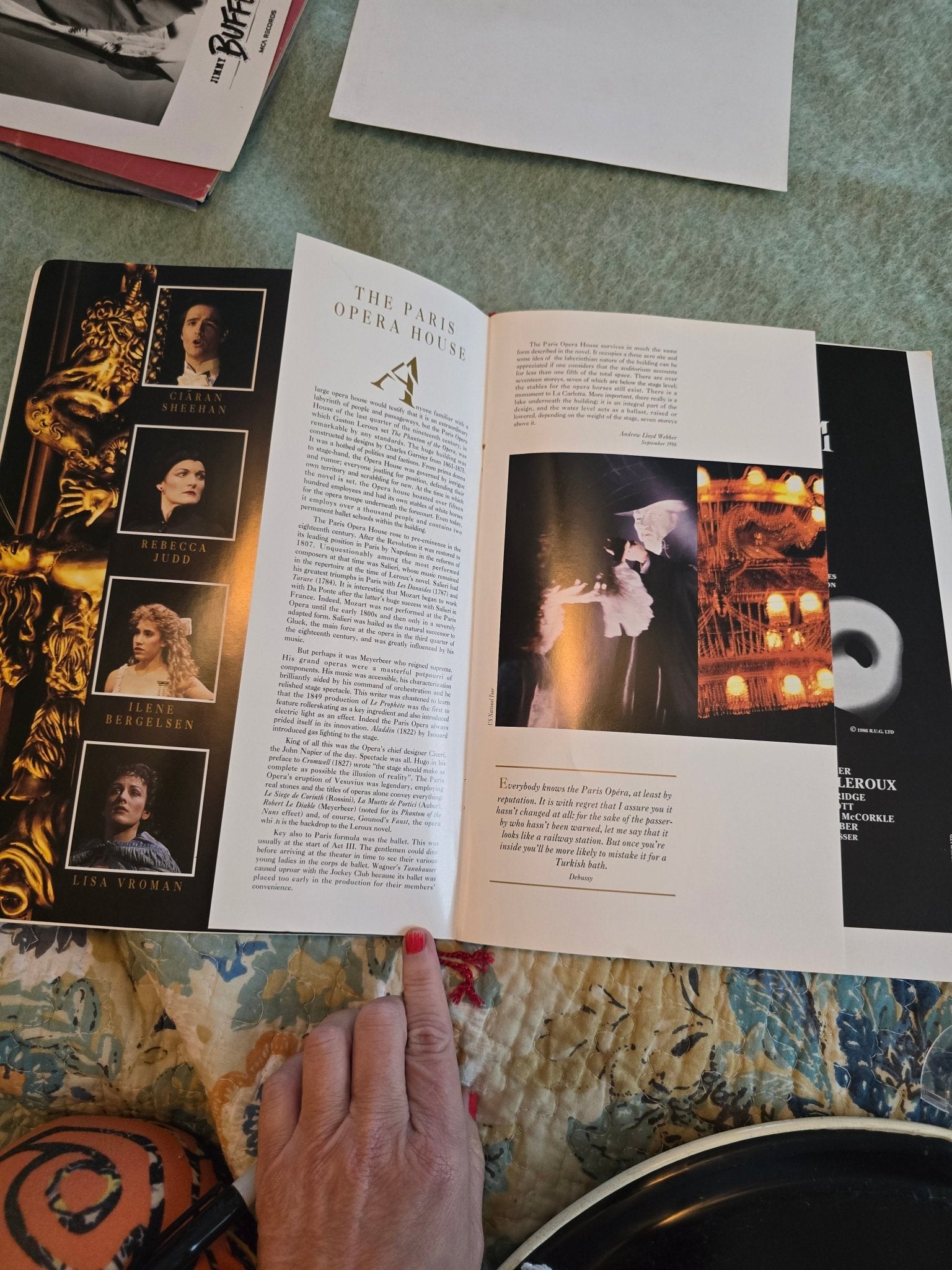 Phantom of the Opera Souvenir Program – Franc D’Ambrosio Cast – 1990s Tour – Collectible Theatre Book - Bayshore Treasures