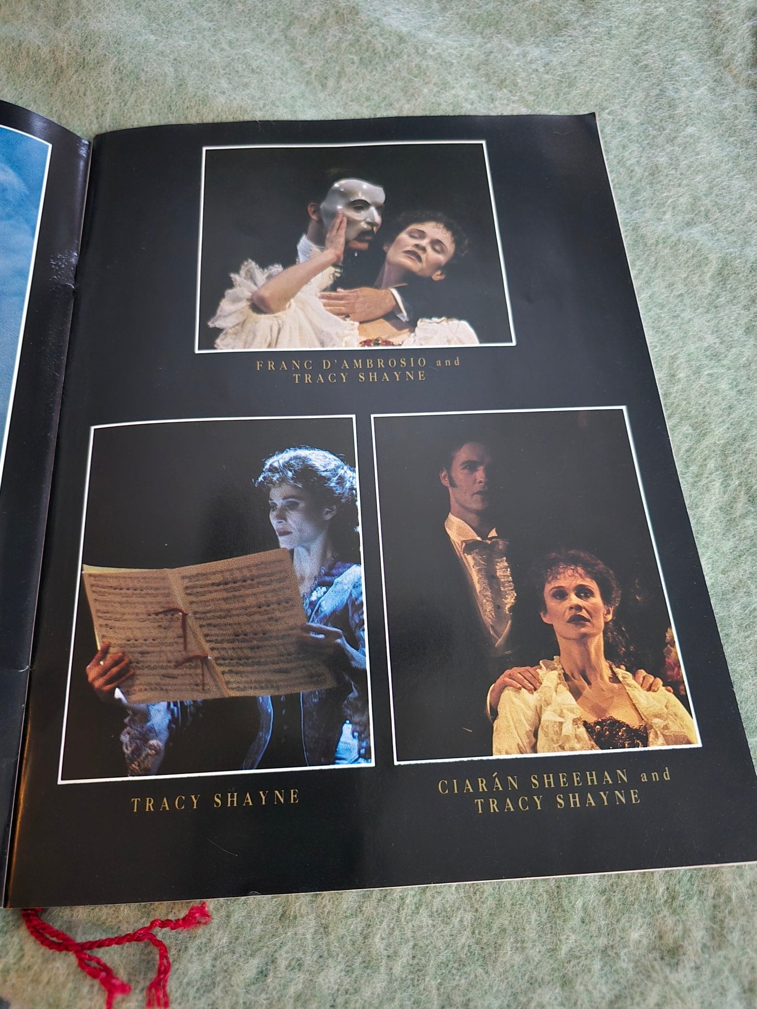 Phantom of the Opera Souvenir Program – Franc D’Ambrosio Cast – 1990s Tour – Collectible Theatre Book - Bayshore Treasures