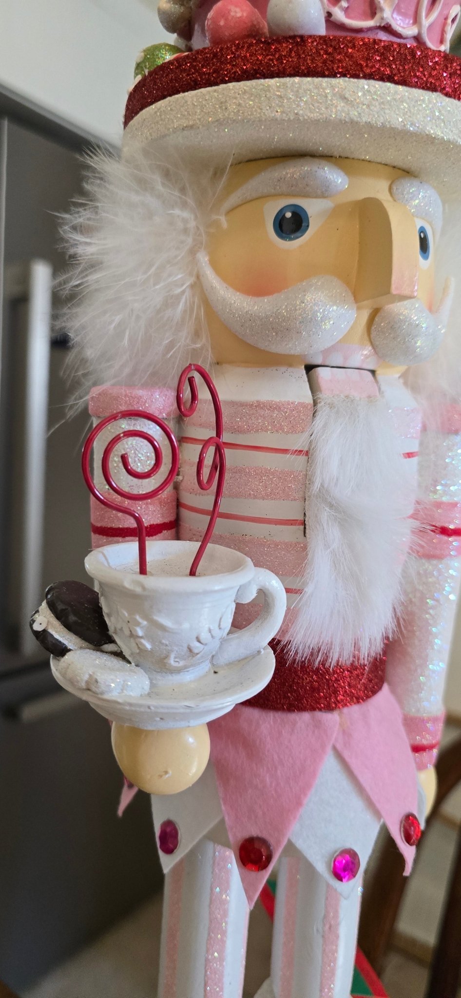 RARE 24" Hollywood Nutcracker by Holly Adler for Kurt Adler w/ Box Candy Tea - Bayshore Treasures