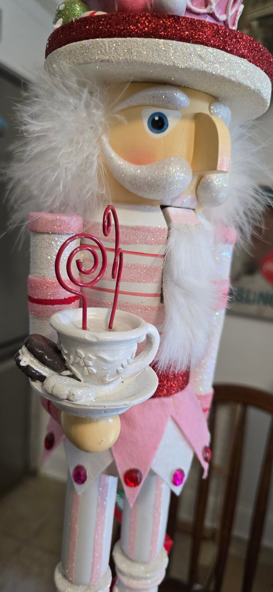 RARE 24" Hollywood Nutcracker by Holly Adler for Kurt Adler w/ Box Candy Tea - Bayshore Treasures