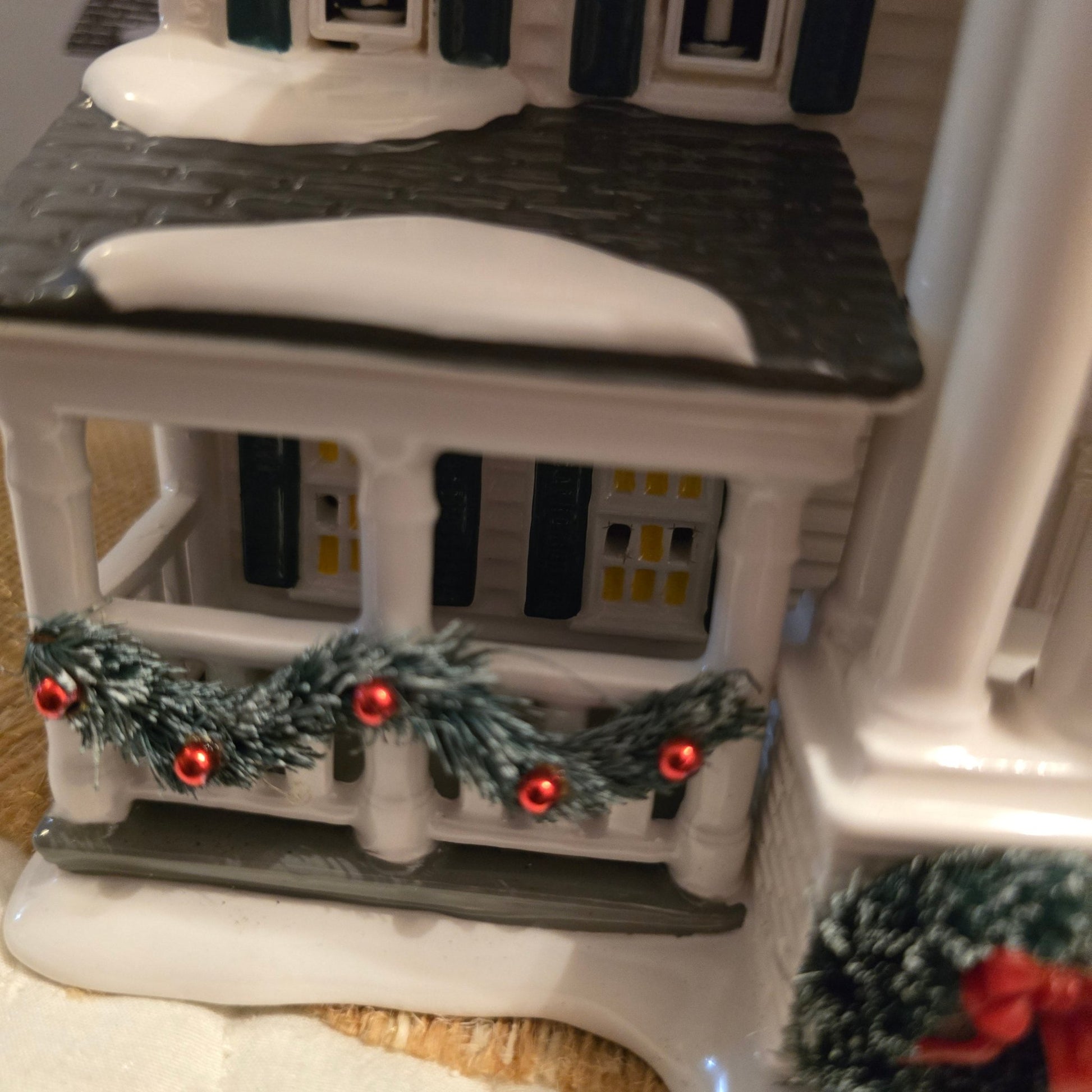 RARE Dept 56 Snow Village Christmas in the Mansion – Only 75 Made – w/ Box - Bayshore Treasures