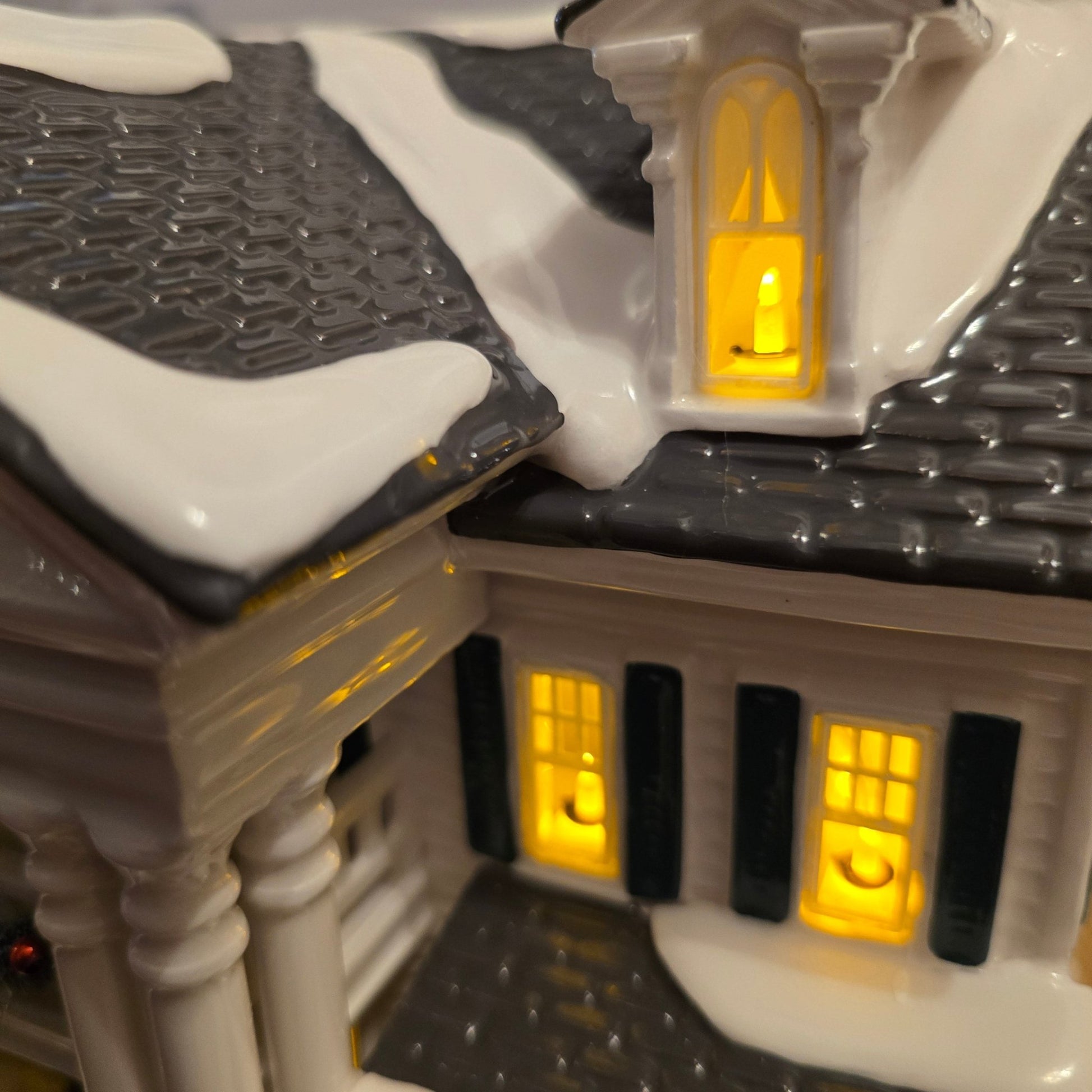 RARE Dept 56 Snow Village Christmas in the Mansion – Only 75 Made – w/ Box - Bayshore Treasures