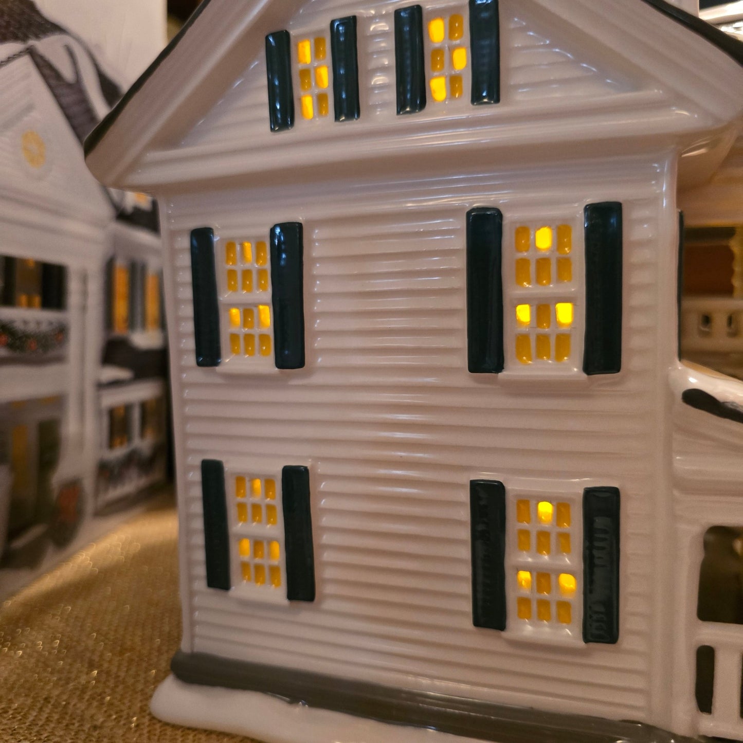 RARE Dept 56 Snow Village Christmas in the Mansion – Only 75 Made – w/ Box - Bayshore Treasures