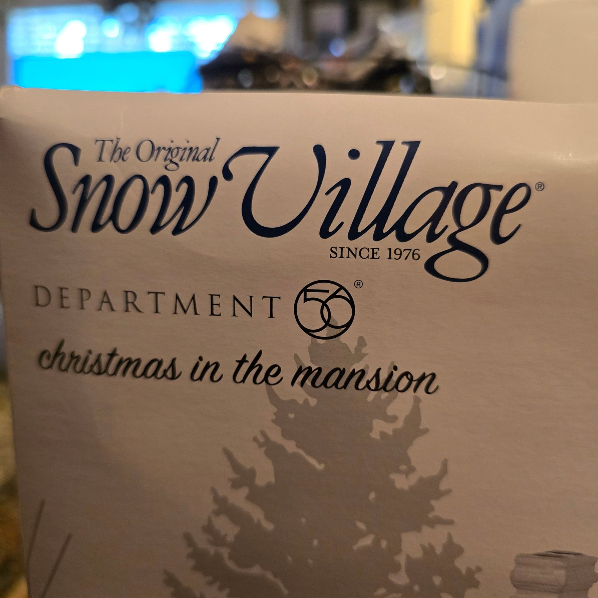 RARE Dept 56 Snow Village Christmas in the Mansion – Only 75 Made – w/ Box - Bayshore Treasures