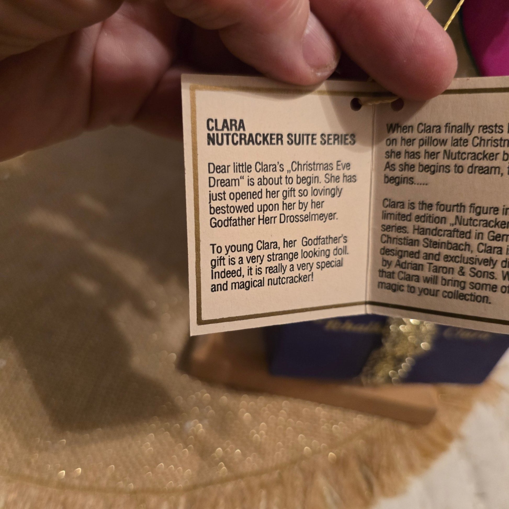 RARE Signed Steinbach “Clara” Nutcracker – 15” – Limited Edition 342/10,000 – 1998 – Tchaikovsky Collection – With Tag – German Handmade - Bayshore Treasures