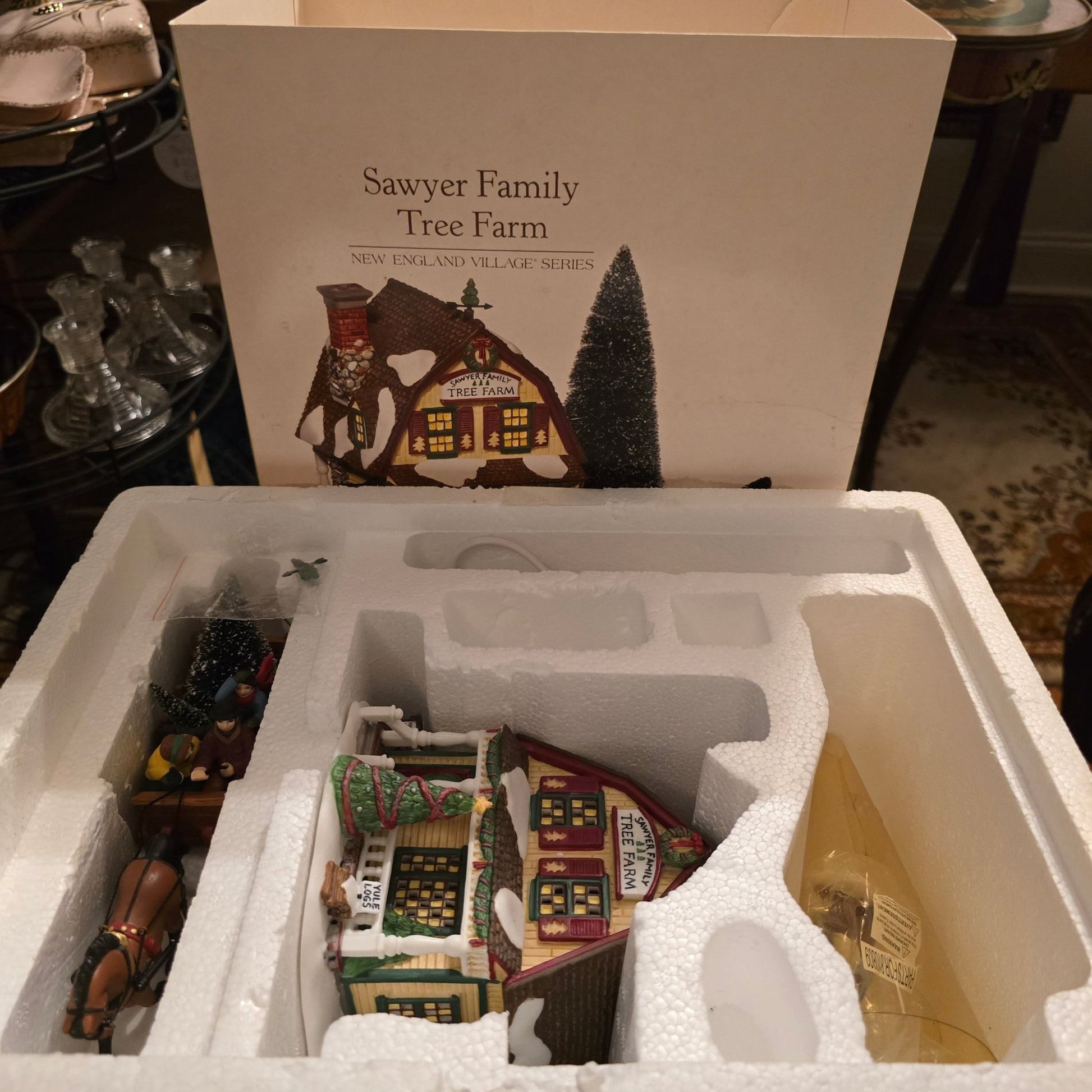 Retired 2004 Department 56 Sawyer Family Tree Farm New England Village Series - Bayshore Treasures