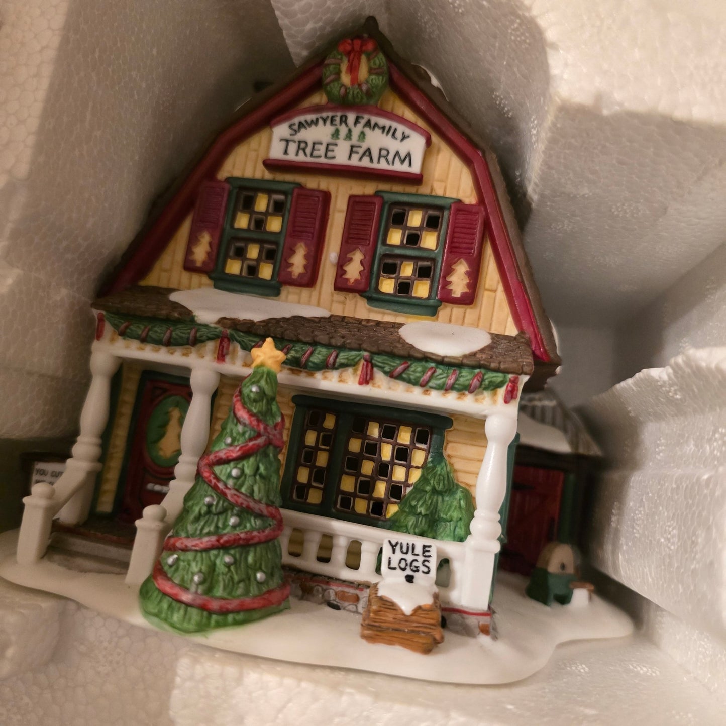 Retired 2004 Department 56 Sawyer Family Tree Farm New England Village Series - Bayshore Treasures