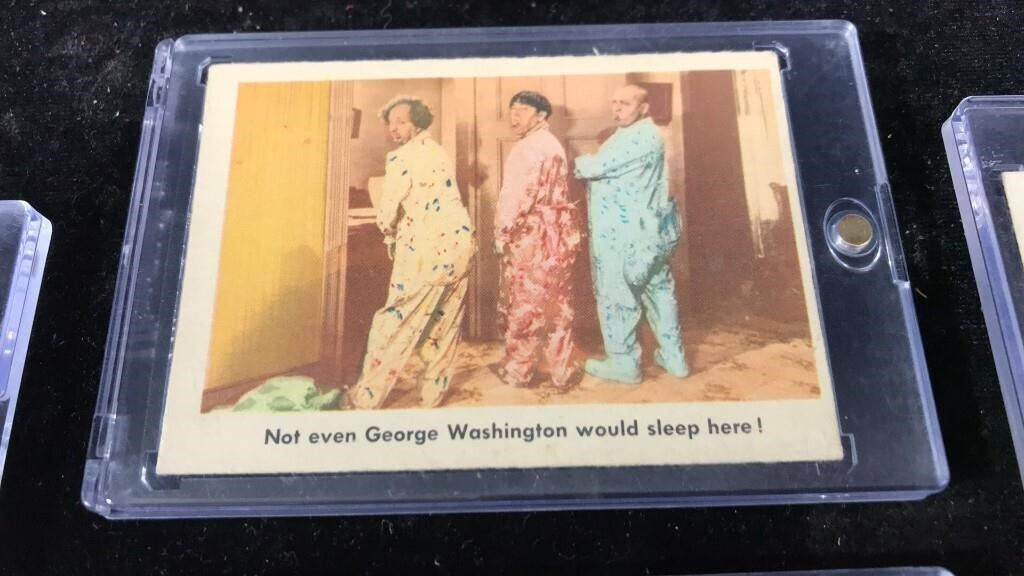 1959 Fleer Three Stooges Lot of 7 Cards – RARE Moe Larry Curly – Vintage