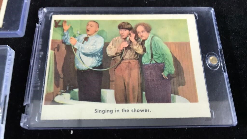 1959 Fleer Three Stooges Lot of 7 Cards – RARE Moe Larry Curly – Vintage