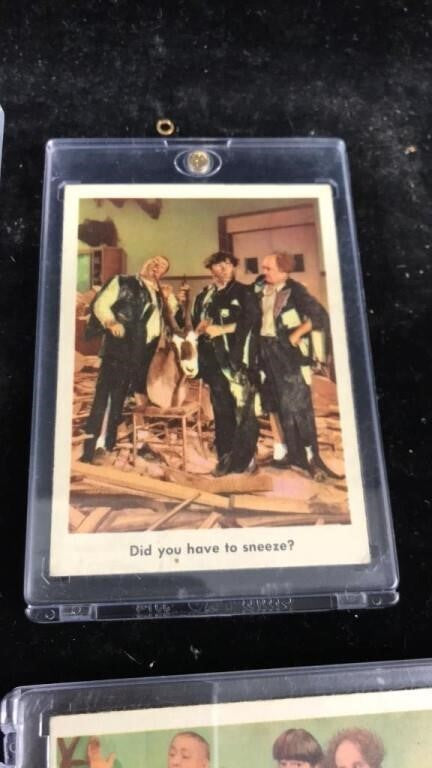 1959 Fleer Three Stooges Lot of 7 Cards – RARE Moe Larry Curly – Vintage
