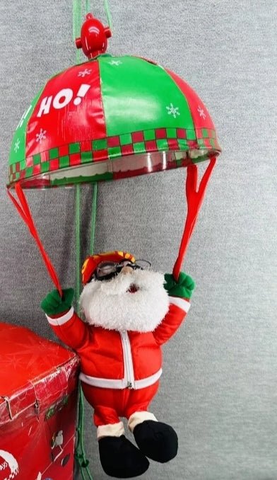 Sings Here Comes Santa Claus parachuting Santa JCPenney - Bayshore Treasures