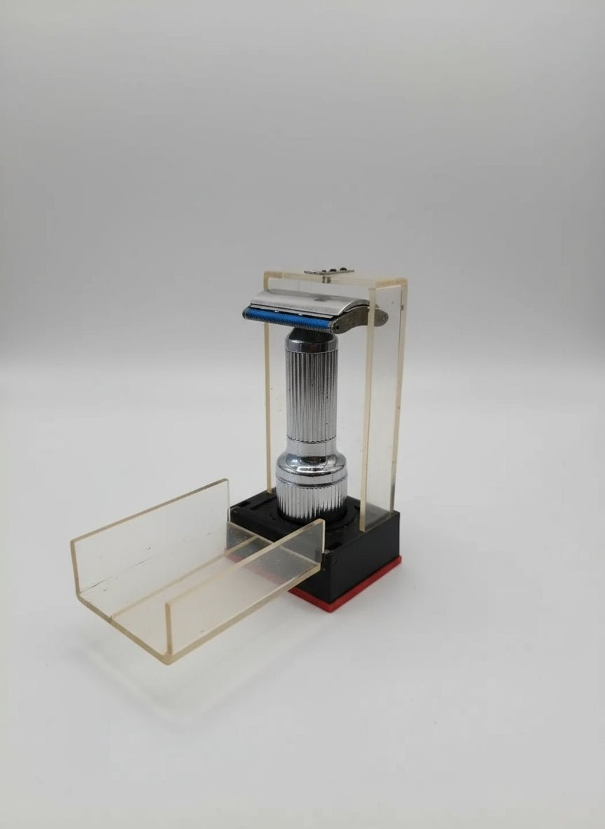 Stahly Stroke Saver Vintage Safety Razor Chrome Shaving Twist Design Collector's - Bayshore Treasures