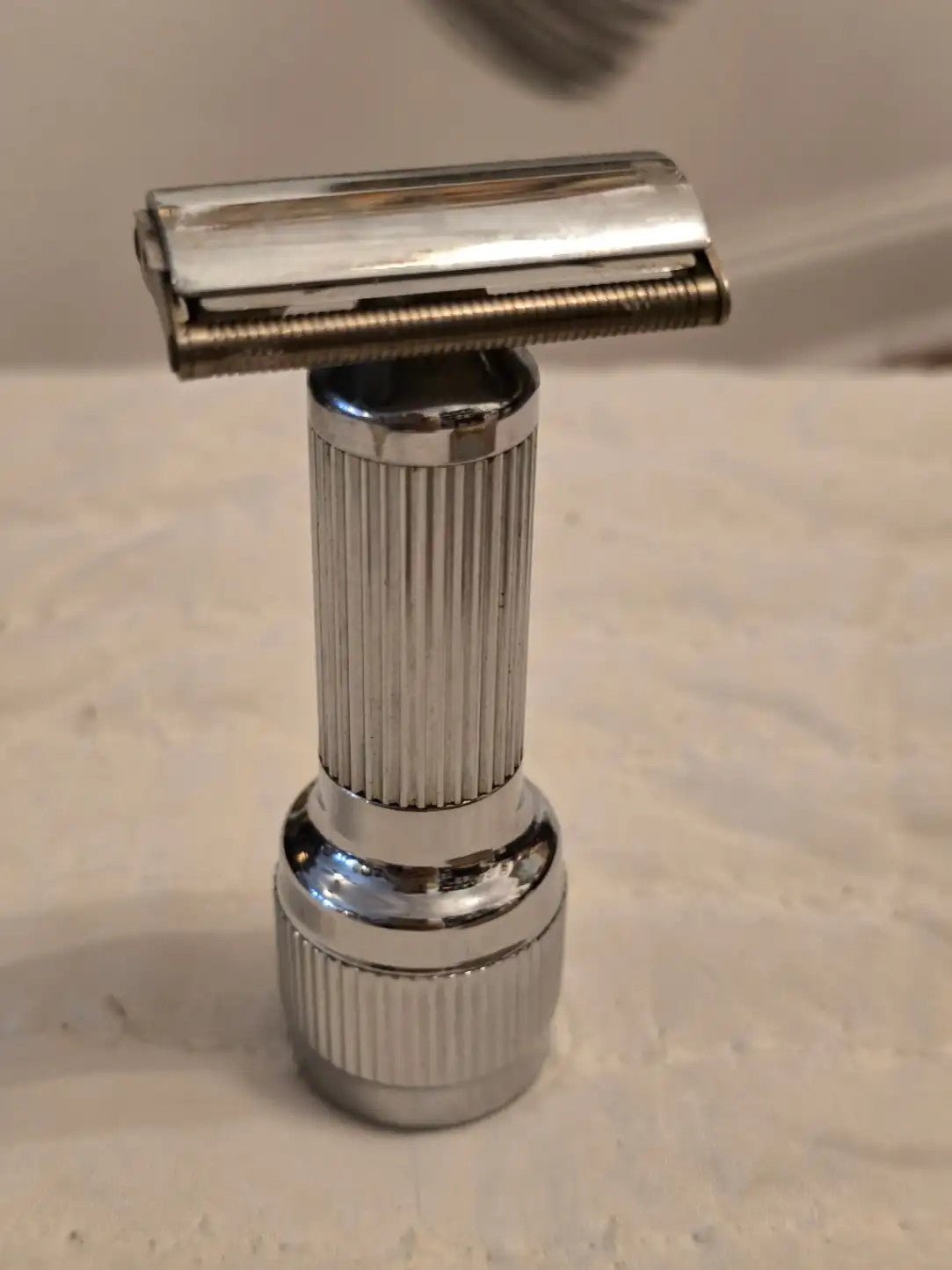Stahly Stroke Saver Vintage Safety Razor Chrome Shaving Twist Design Collector's - Bayshore Treasures