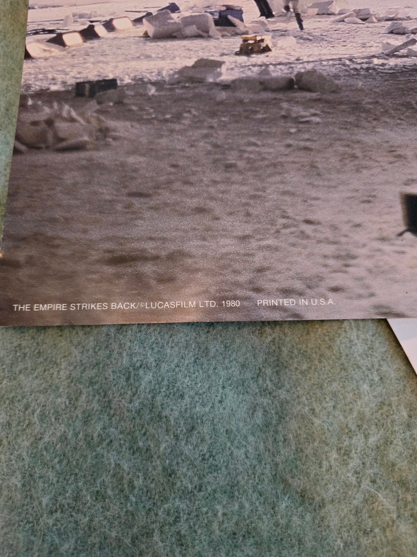 Star Wars Empire Strikes Back 1980 Original Photo Prints Lot of 2 – Luke on Tauntaun & C - 3PO Hoth – Vintage Lucasfilm - Bayshore Treasures