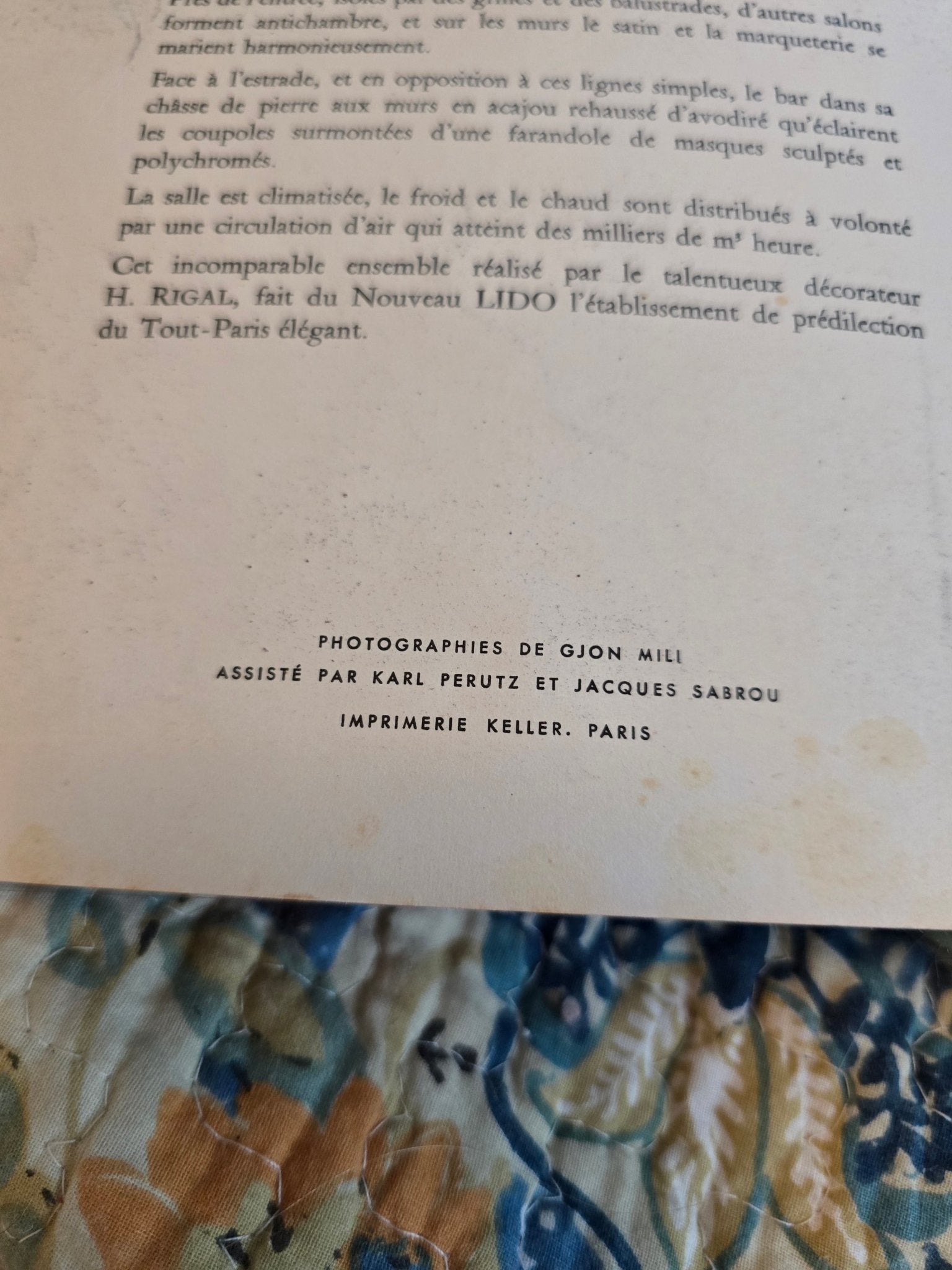 Vintage 1950s Lido de Paris Souvenir Program – Mid - Century French Cabaret – Original Show Book - Bayshore Treasures