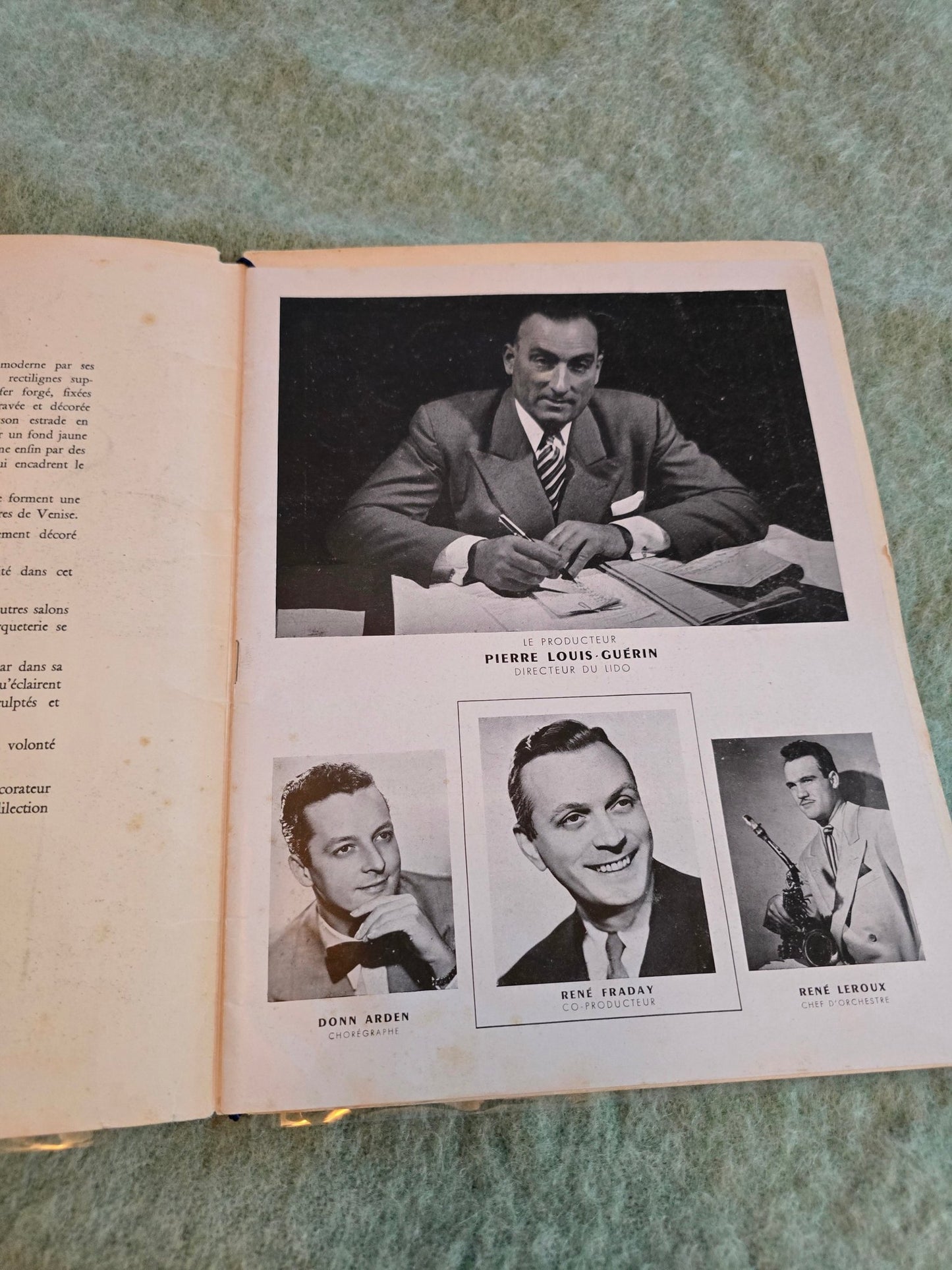 Vintage 1950s Lido de Paris Souvenir Program – Mid - Century French Cabaret – Original Show Book - Bayshore Treasures