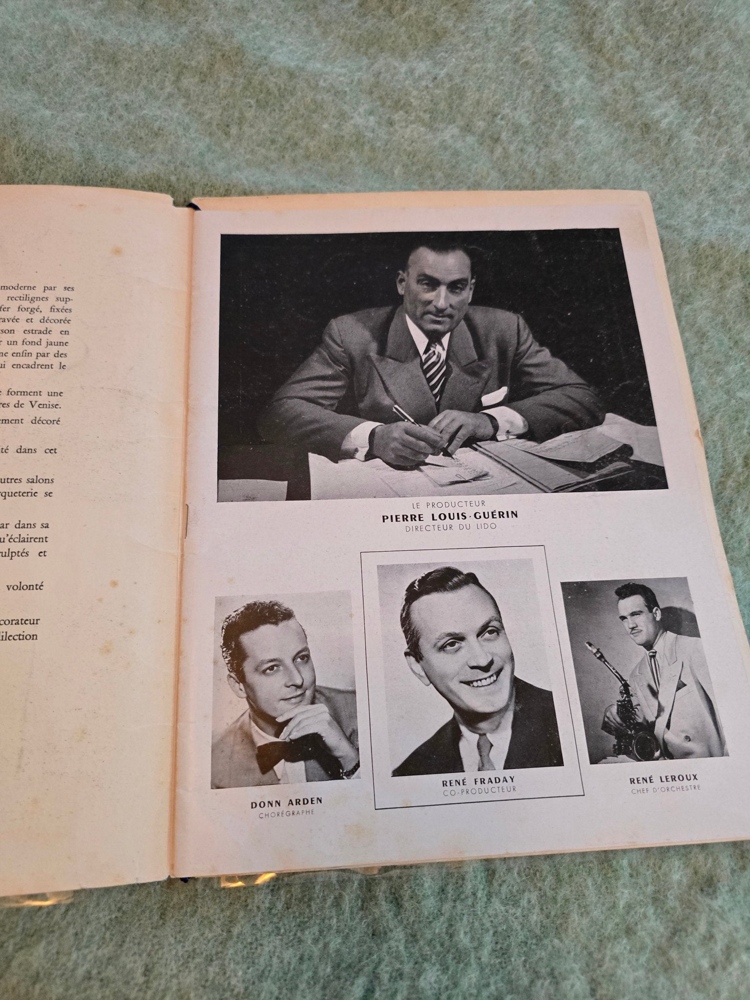 Vintage 1950s Lido de Paris Souvenir Program – Mid - Century French Cabaret – Original Show Book - Bayshore Treasures