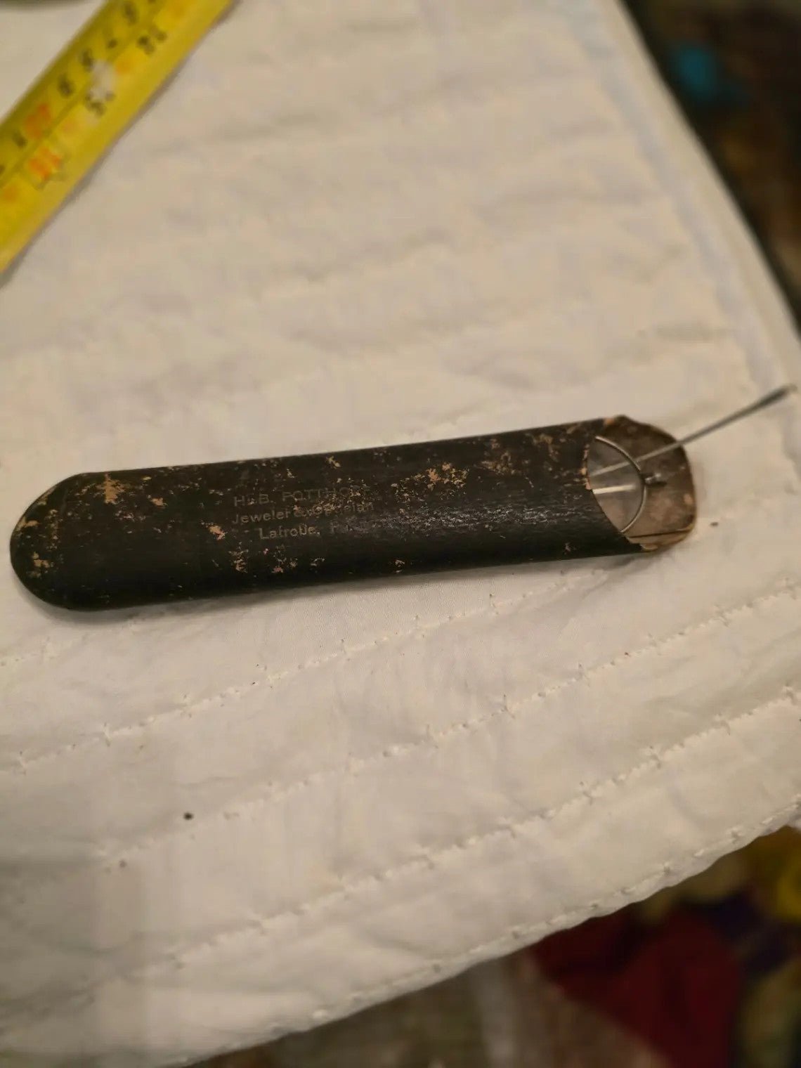 Vintage Eyeglasses Round Frame Silver Metal Glasses Hubble Jeweler LaFarge - Bayshore Treasures