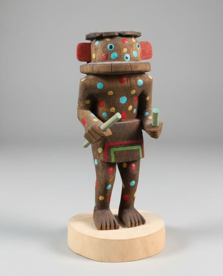 vintage HOPI Kachina Doll signed Darrell Kewanwytewa - Bayshore Treasures
