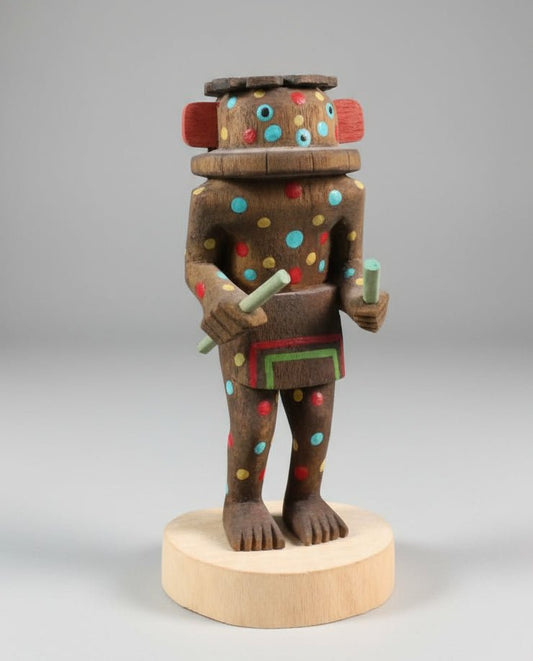vintage HOPI Kachina Doll signed Darrell Kewanwytewa - Bayshore Treasures