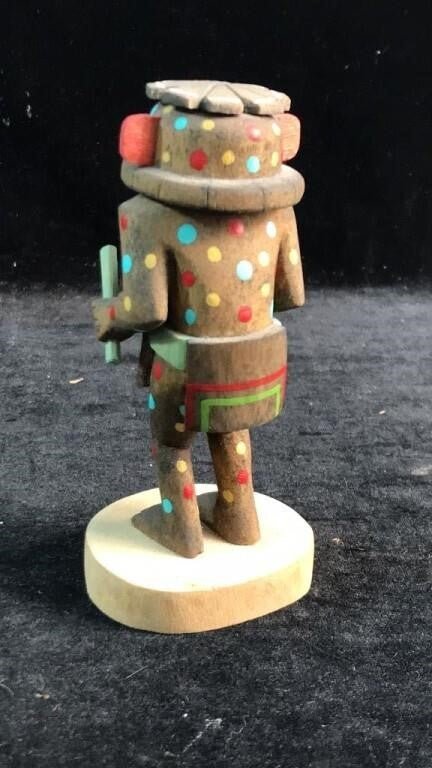 vintage HOPI Kachina Doll signed Darrell Kewanwytewa - Bayshore Treasures